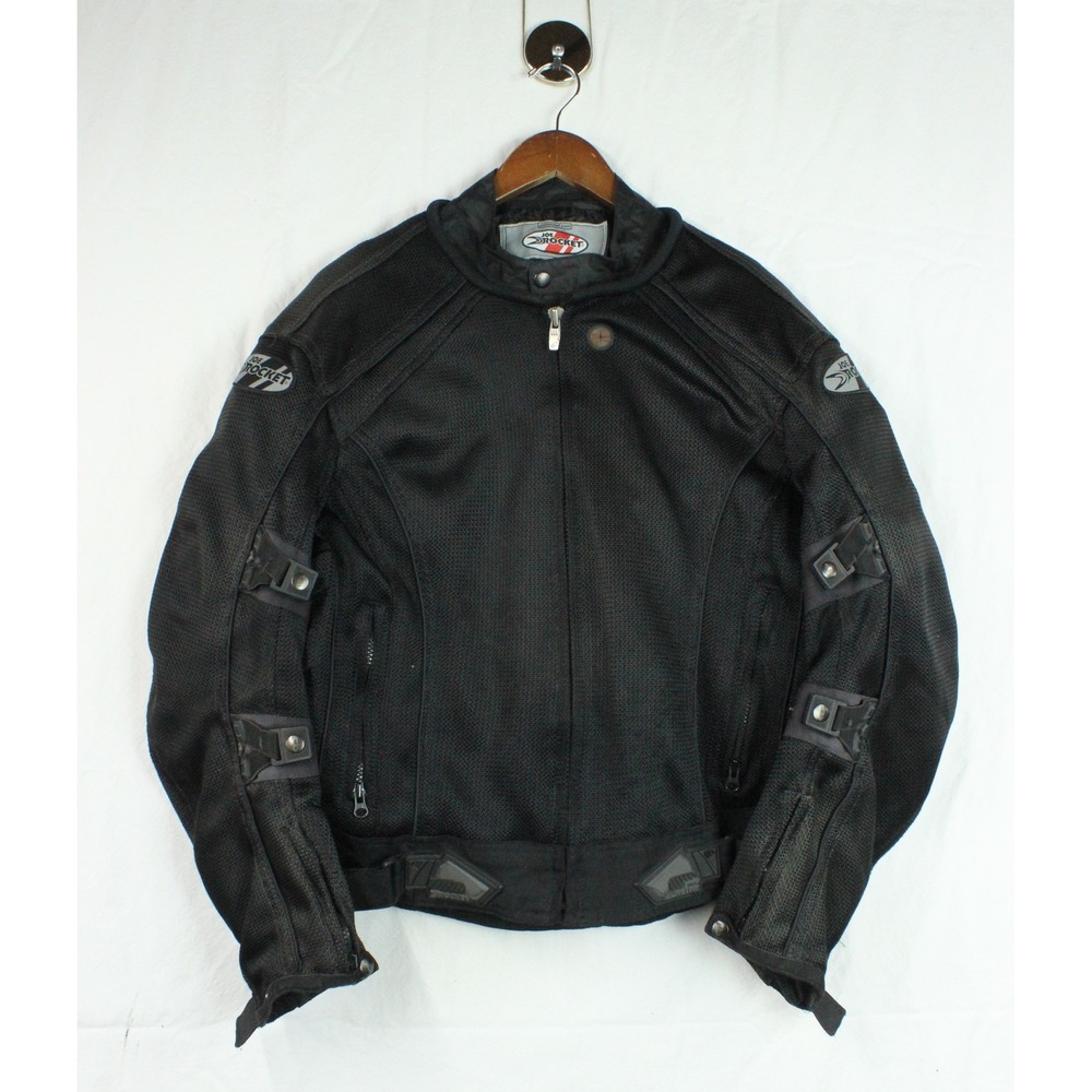 Joe Rocket Phoenix 4.0 Black Mesh Motorcycle Riding Biker Jacket Lined Womens L